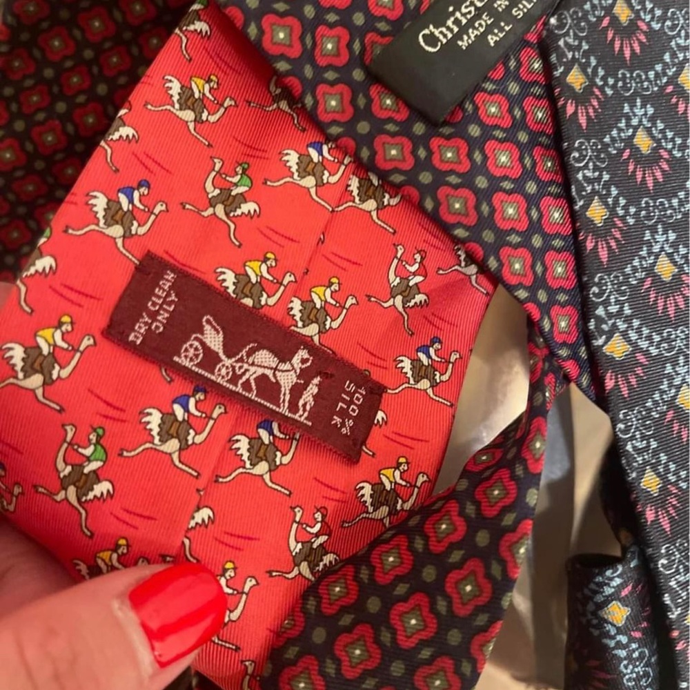 Hermes silk tie. New. $120